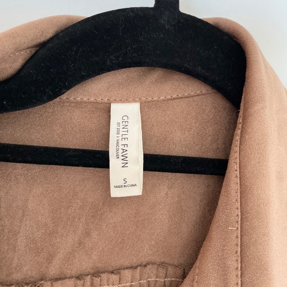 Gentle Fawn Suede shirt dress suede/tencel size small - Picture 3 of 8